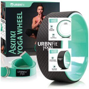 12-Inch Roller Yoga Wheel  to Help Back Aches & Tension